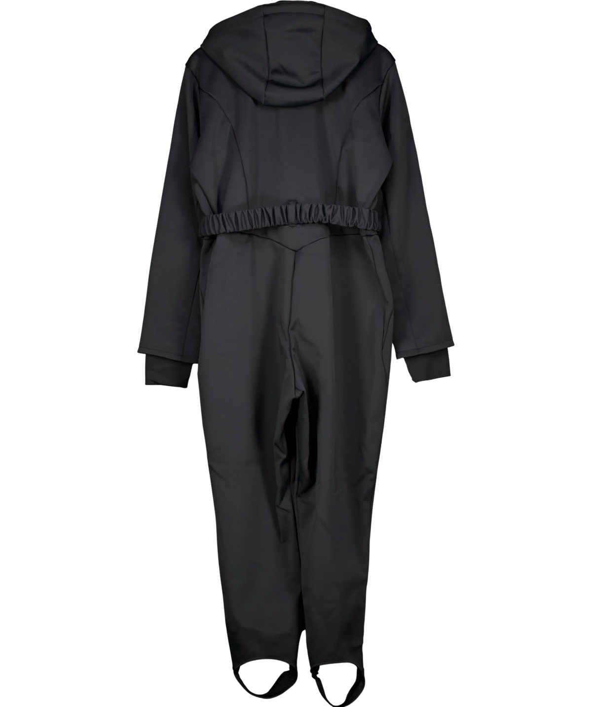 ASOS Black 4505 Curve Ski Soft Shell Belted Ski Suit, size UK 20 — back