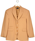 ASOS camel tailored single-breasted/three-button blazer, size UK 6-8 — front