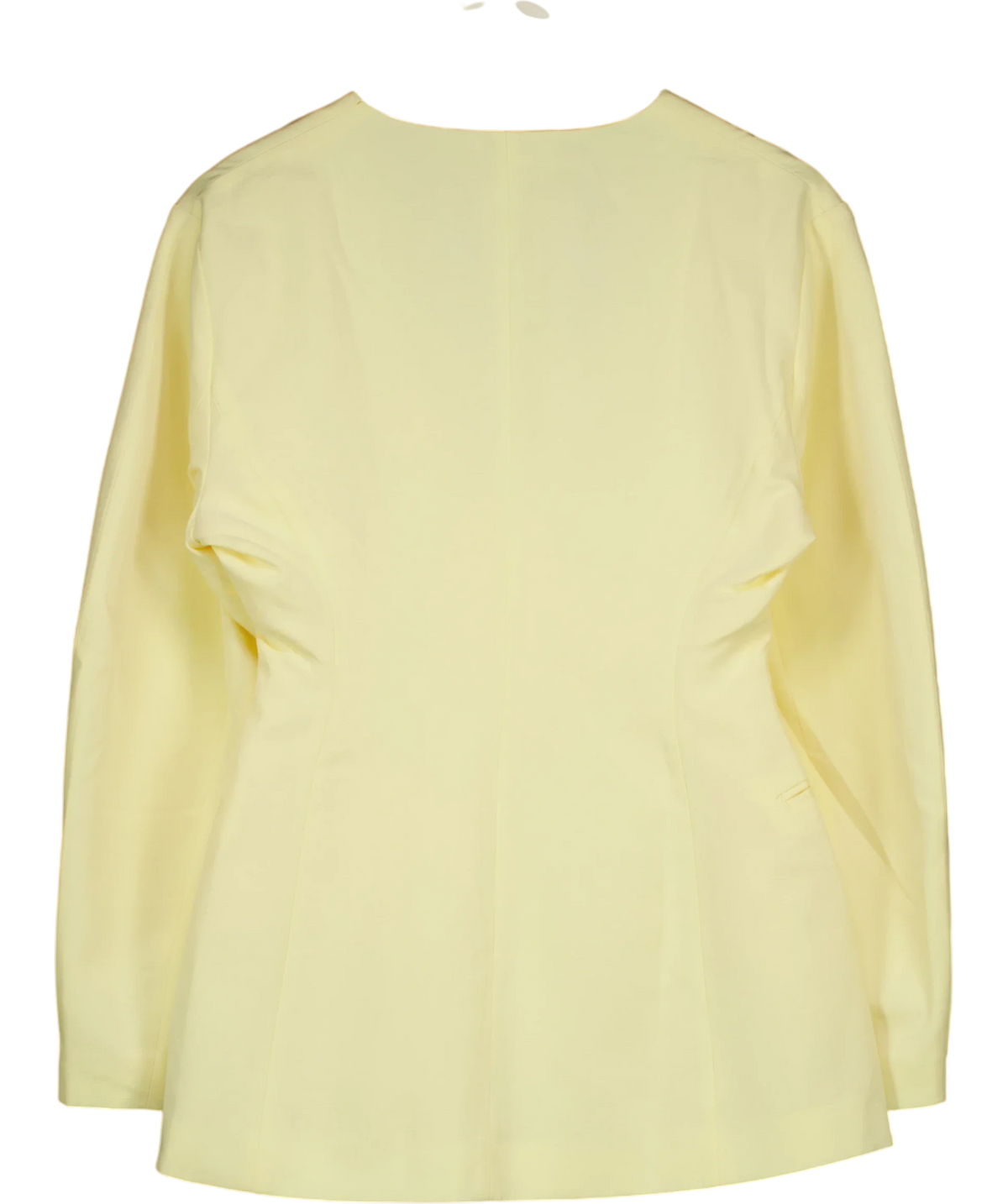 ASOS Yellow collarless blazer, size UK 10 — back