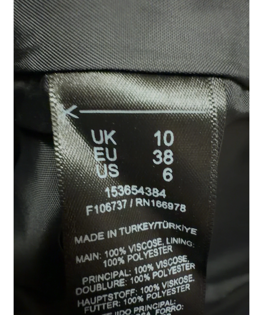 ASOS Black Colour, size UK 10 — care label