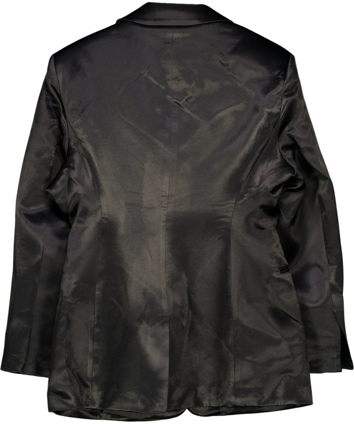 ASOS Black tailored blazer, size UK 16 — back