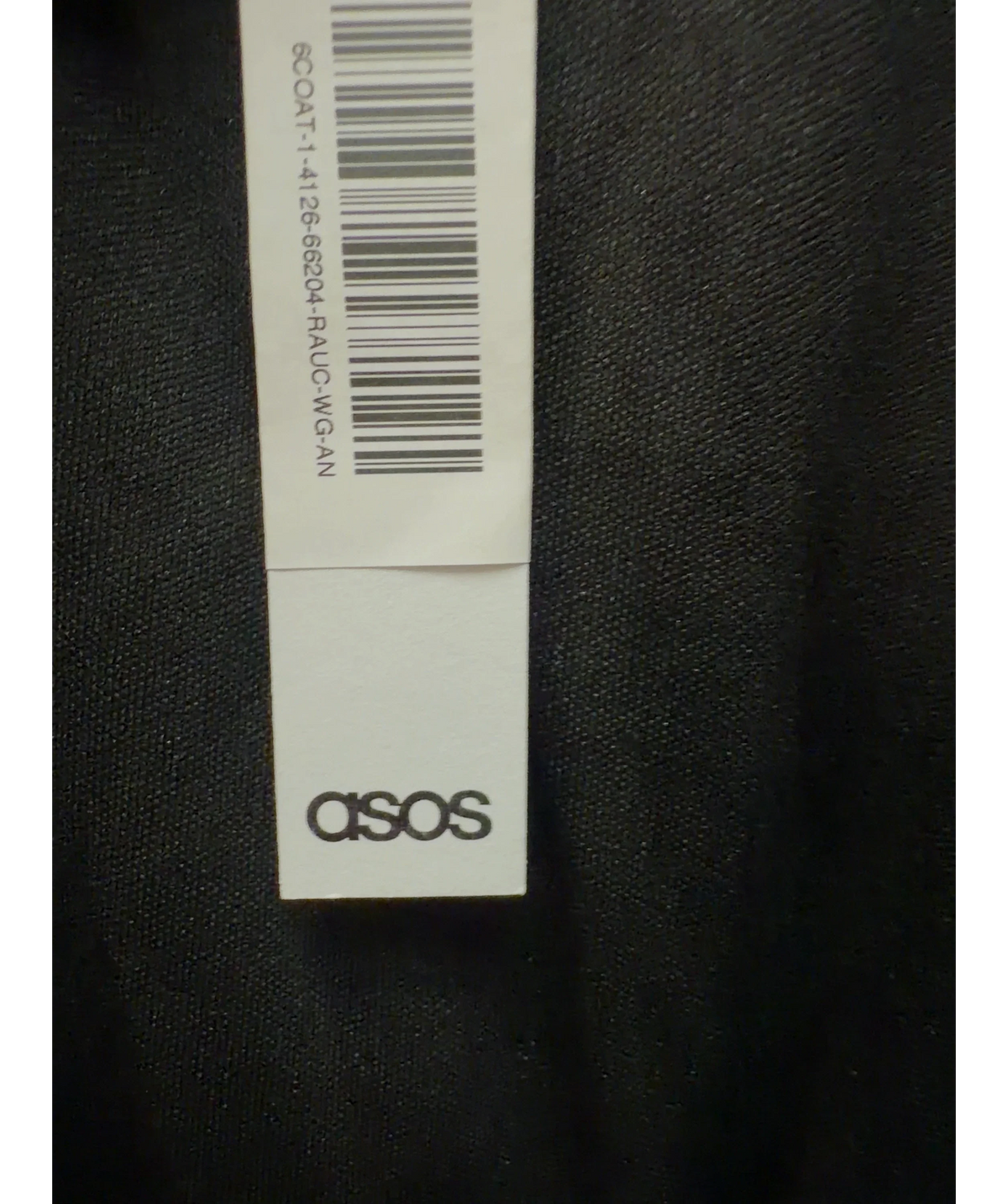 ASOS Black Sequin Tie Waist Blazer, size UK 20 — detail
