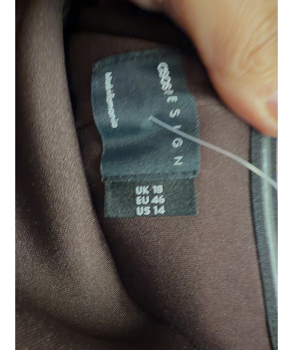 ASOS Brown Colour, size UK 18 — care label