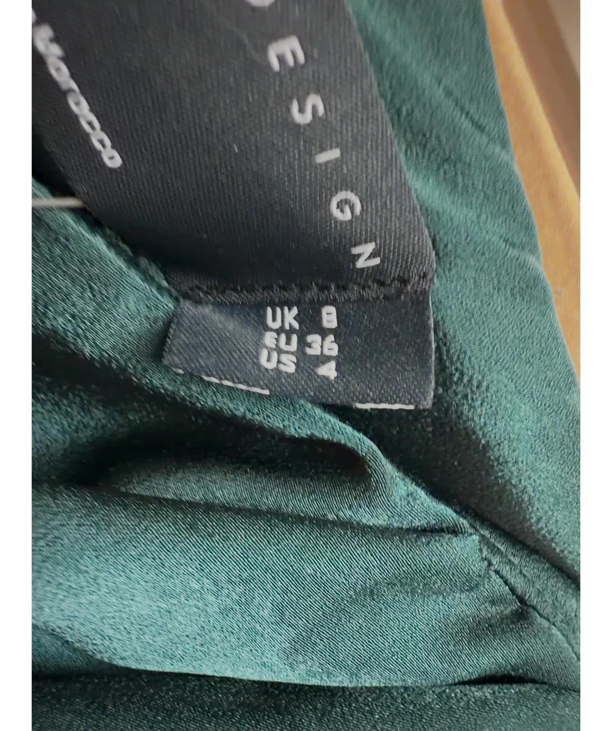 ASOS Green Colour, size UK 8 — care label