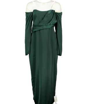 ASOS Green Draped Midi Dress UK 8