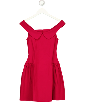 Vesper Bardot Foldover Collar Skater Mini Dress UK 8