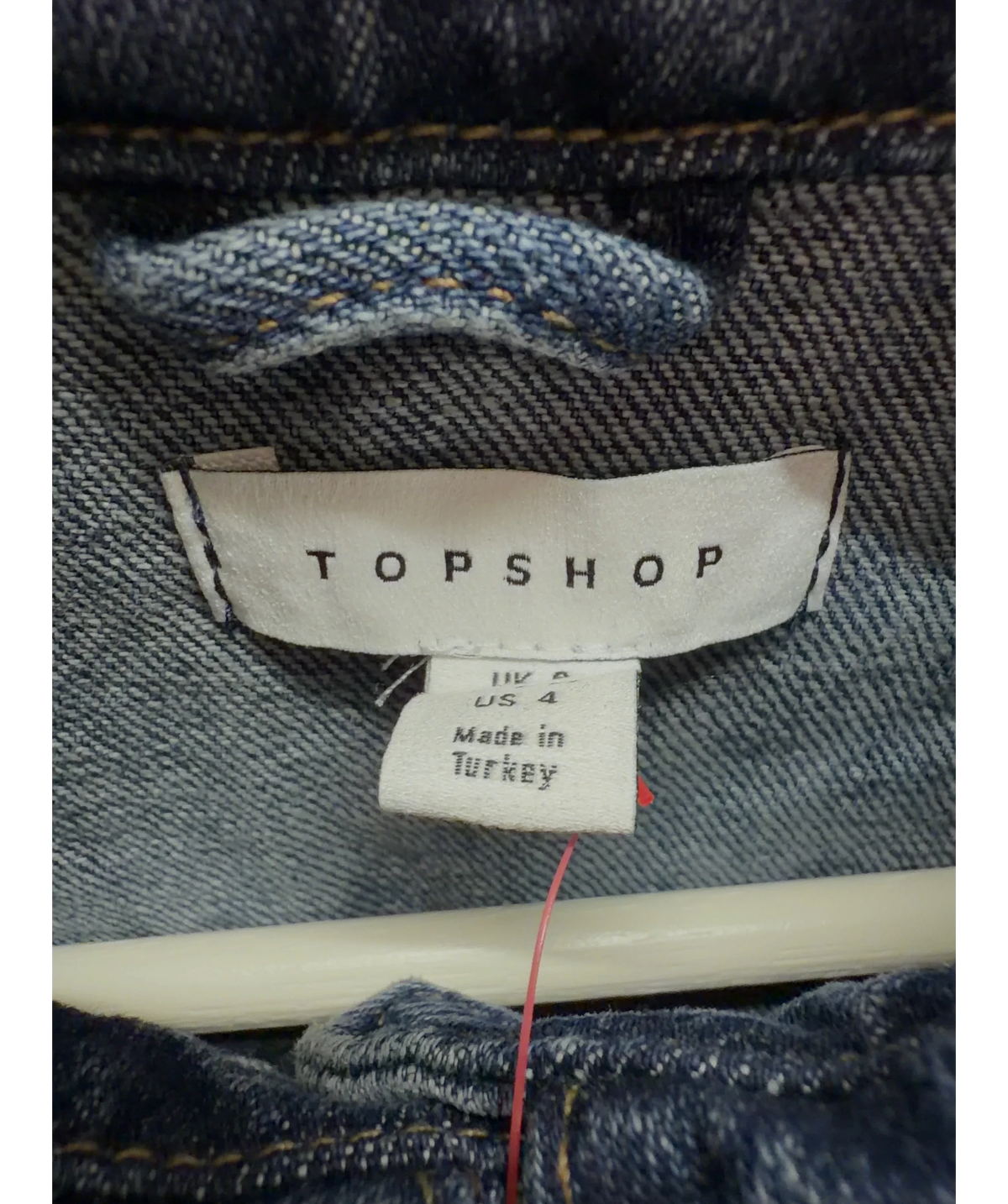 TOPSHOP Blue Colour, size UK 8 — detail