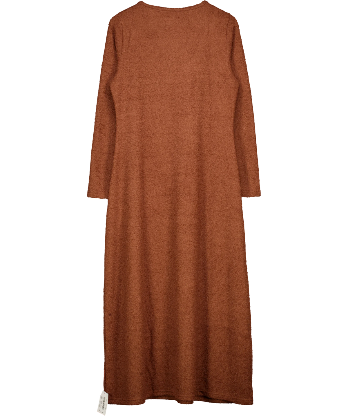 ASOS Brown DESIGN Curve supersoft scoop neck  midi dress, size UK 18 — back