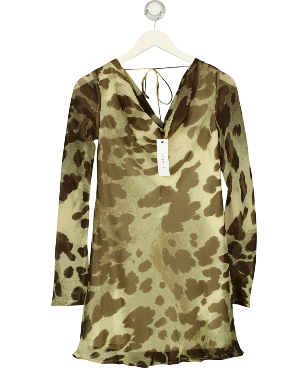 TOPSHOP Green Colour, size UK 6 — front