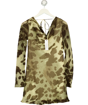 Topshop Green Cowl Neck MiNi Dress UK 6