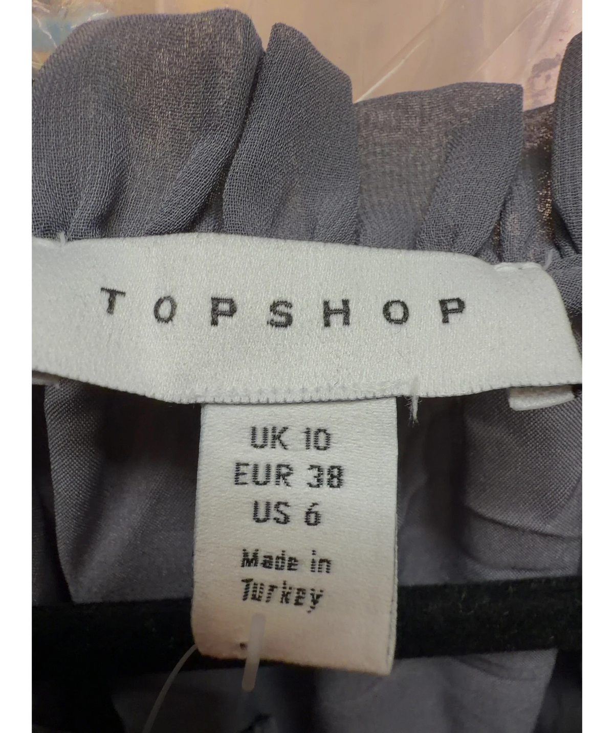 TOPSHOP Grey Colour, size UK 10 — detail