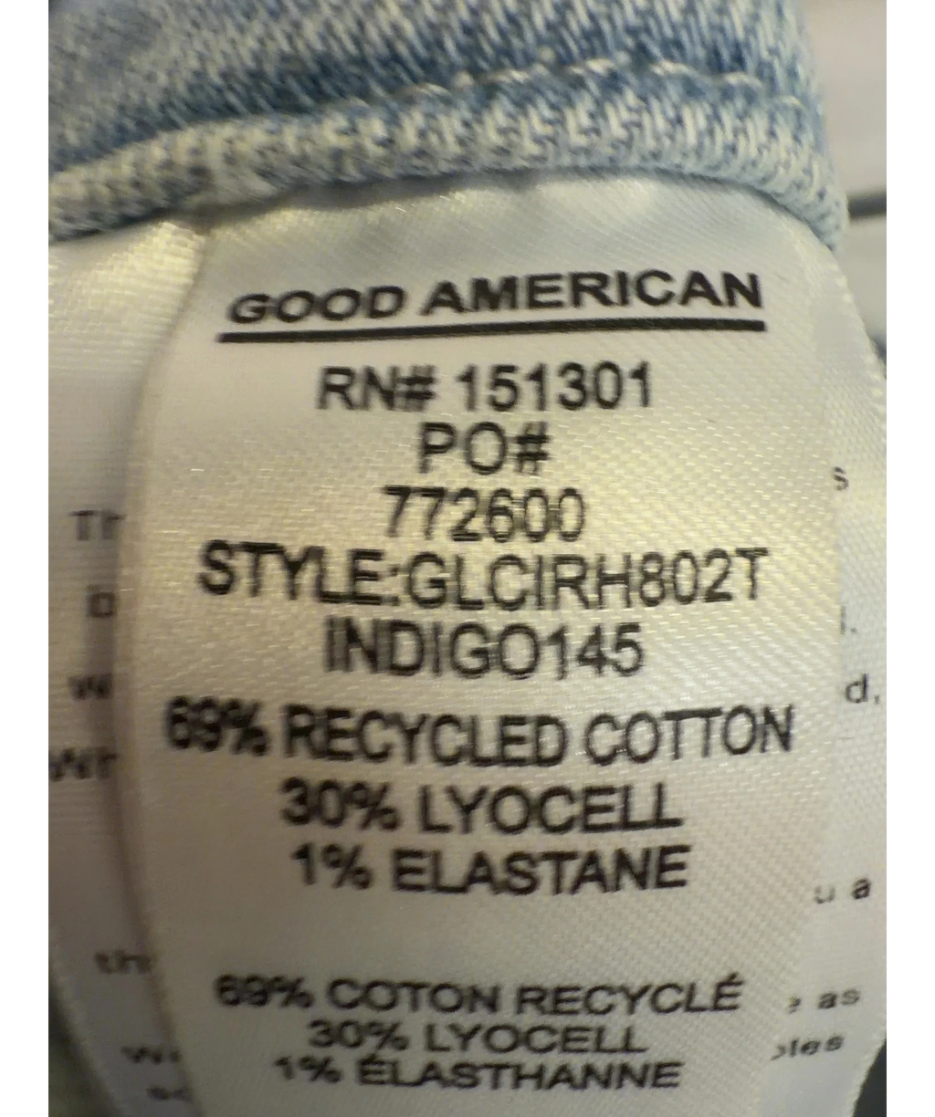 Good American light blue Colour, size W27 — label