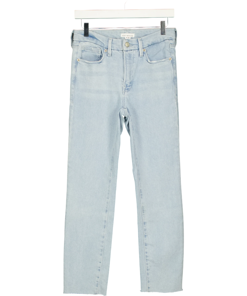Good American light blue Colour, size W27 — front