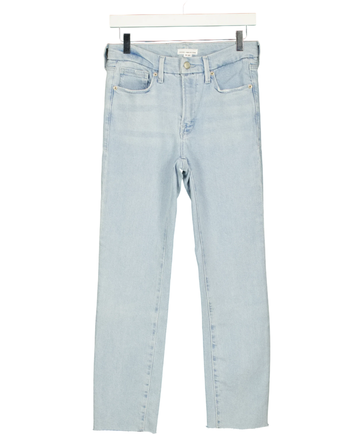 Good American light blue Colour, size W27 — front