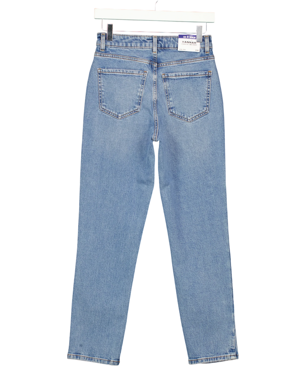 New Look Blue Hannah Straight, size UK 6 — back