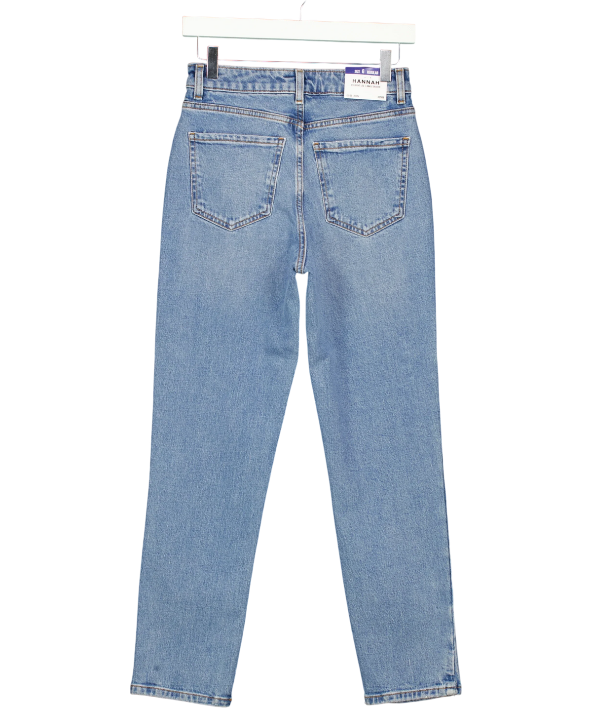 New Look Blue Hannah Straight, size UK 6 — back