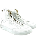 Superdry White Vegan Basket High Top Trainers, size UK 4 EU 37 👠 — front