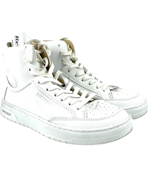 Superdry Vegan Basket High Top Trainers White UK 4