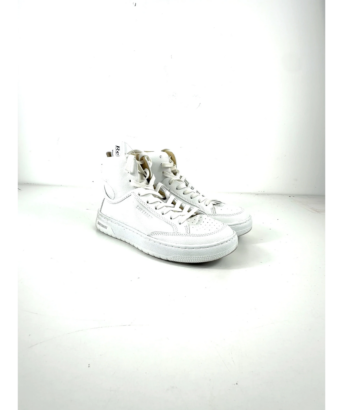Superdry White Vegan Basket High Top Trainers, size UK 4 EU 37 👠 — additional view
