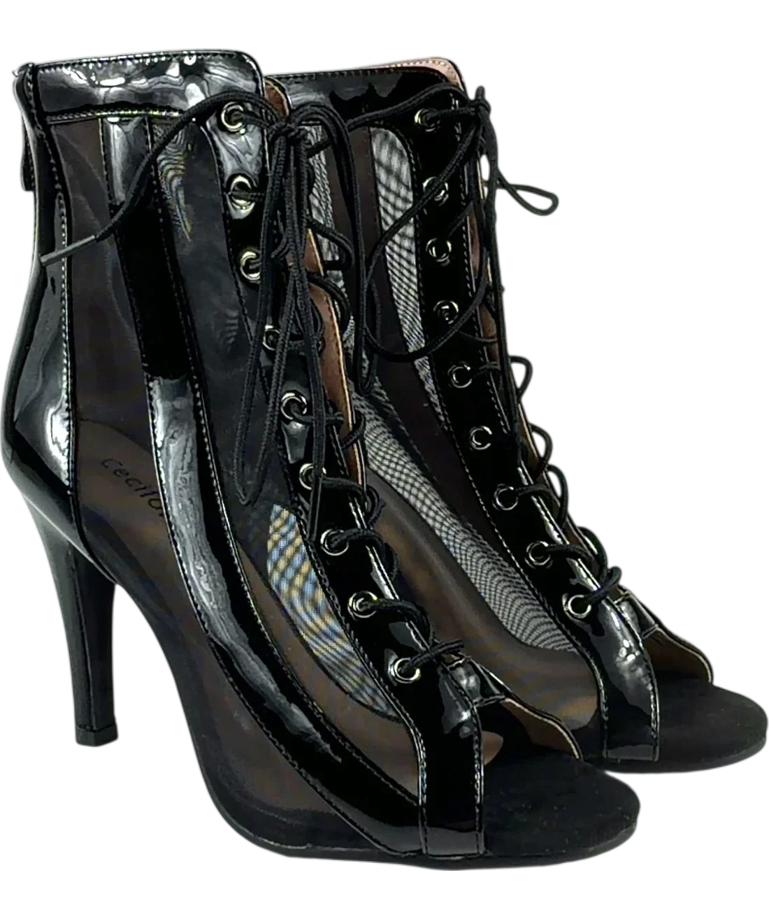 Ceciloroda Black Colour, size UK 4 EU 37 👠 — front
