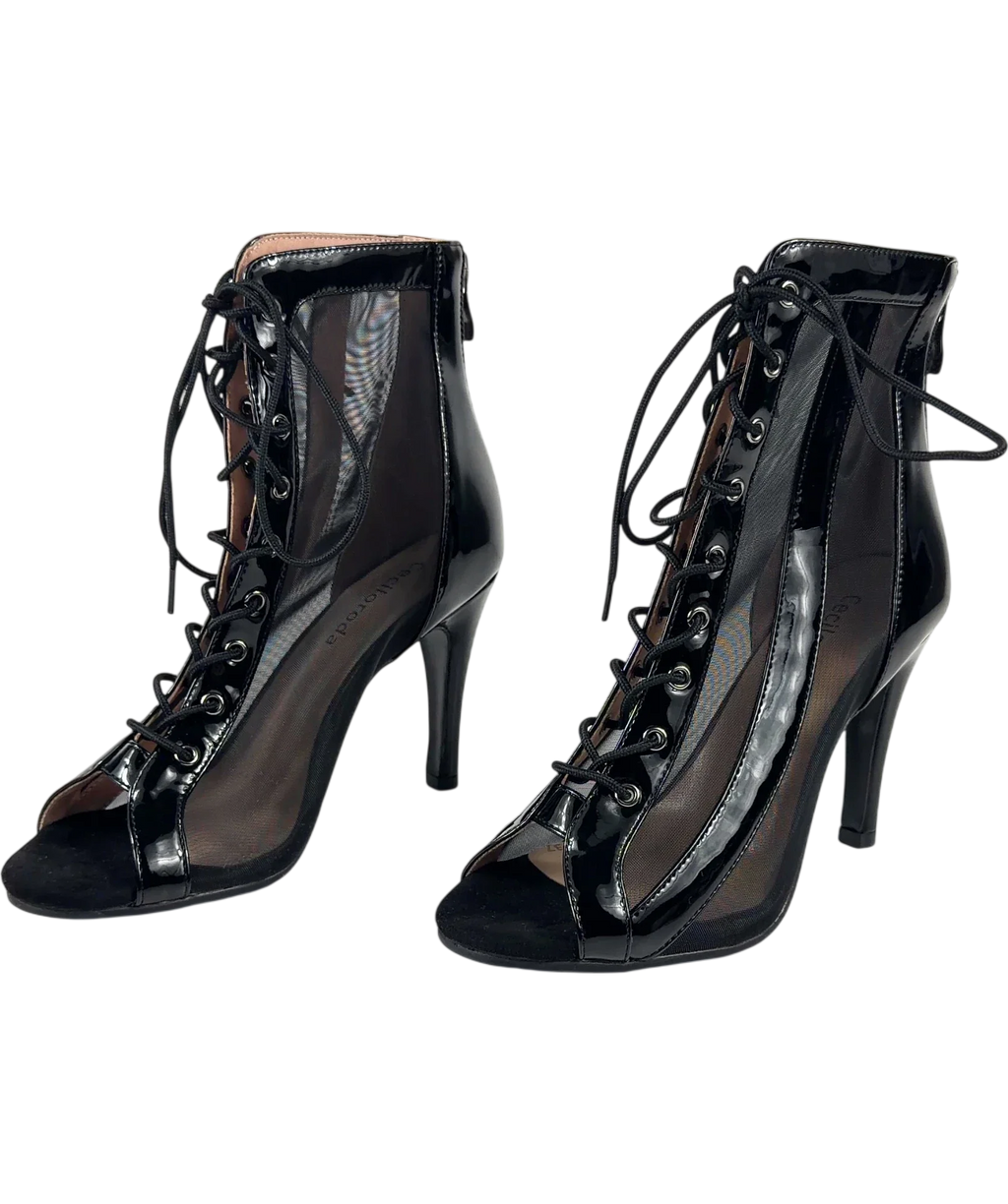 Ceciloroda Black Colour, size UK 4 EU 37 👠 — label