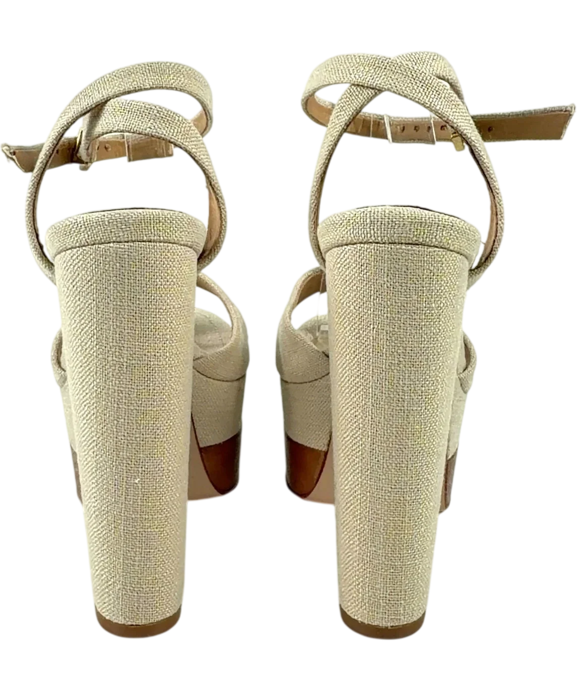 Schutz Beige KAILA PLATFORM, size UK 4 EU 37 👠 — back