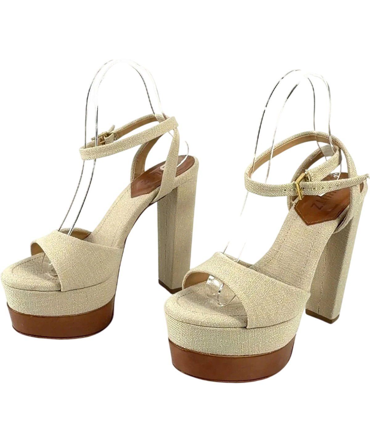 Schutz Beige KAILA PLATFORM, size UK 4 EU 37 👠 — label