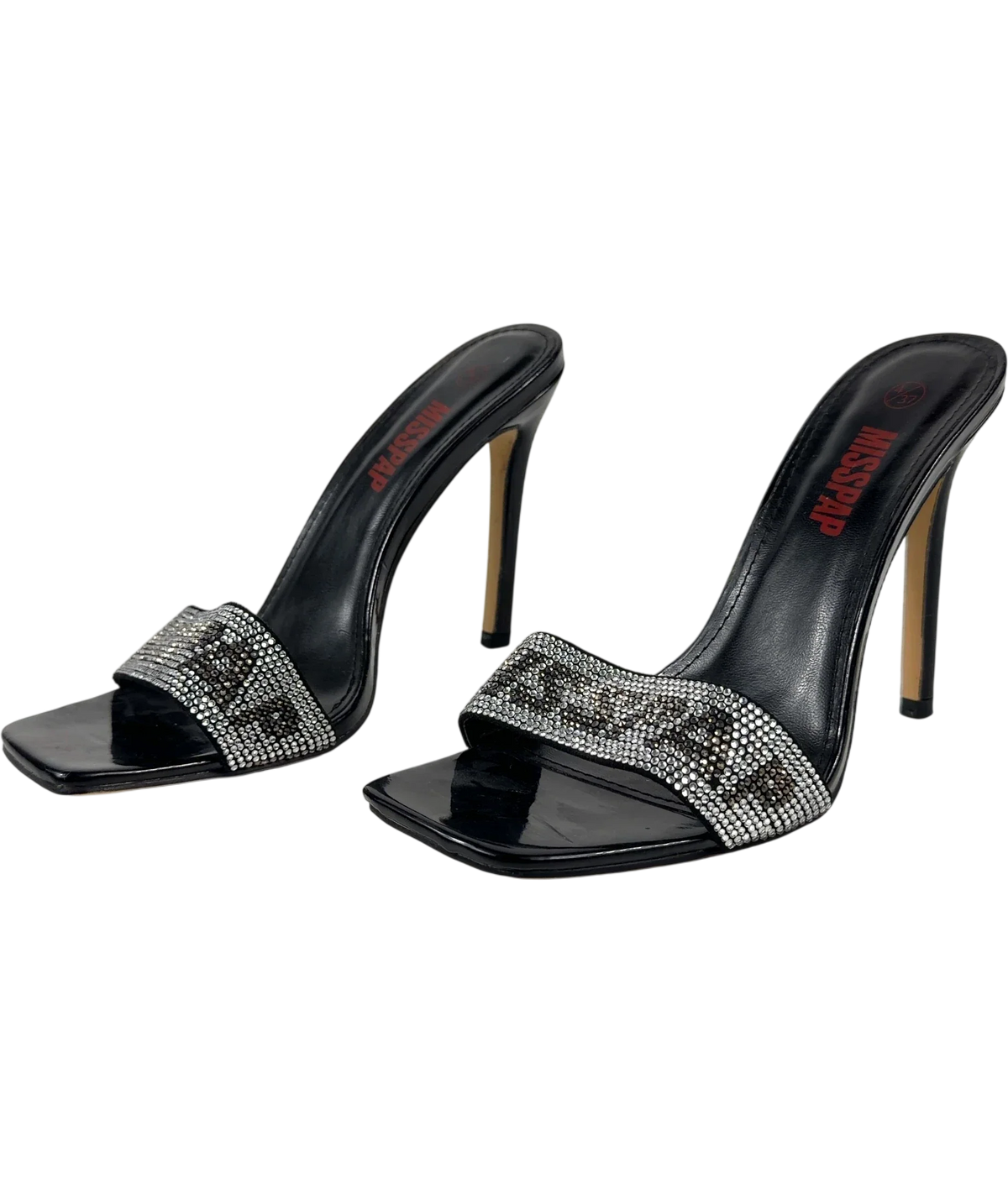 Misspap Black Colour, size UK 4 EU 37 👠 — label