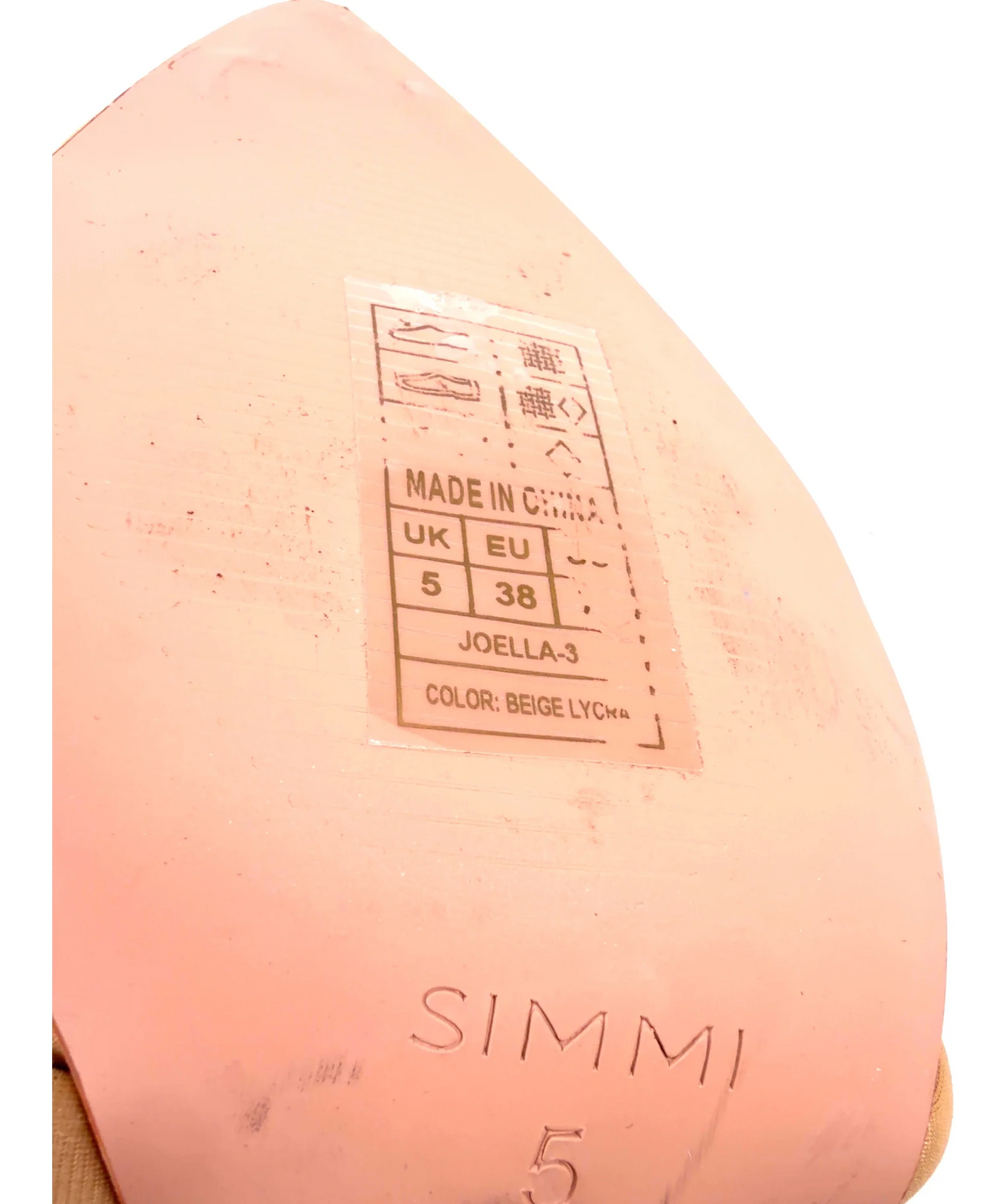 SIMMI Beige Joella-3, size UK 5 EU 38 👠 — additional view