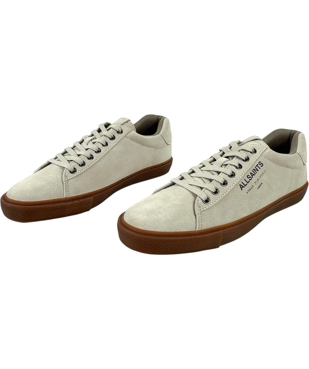 ALLSAINTS off white UNDERGROUND SUEDE LO, size UK 9 EU 43 👞 — label