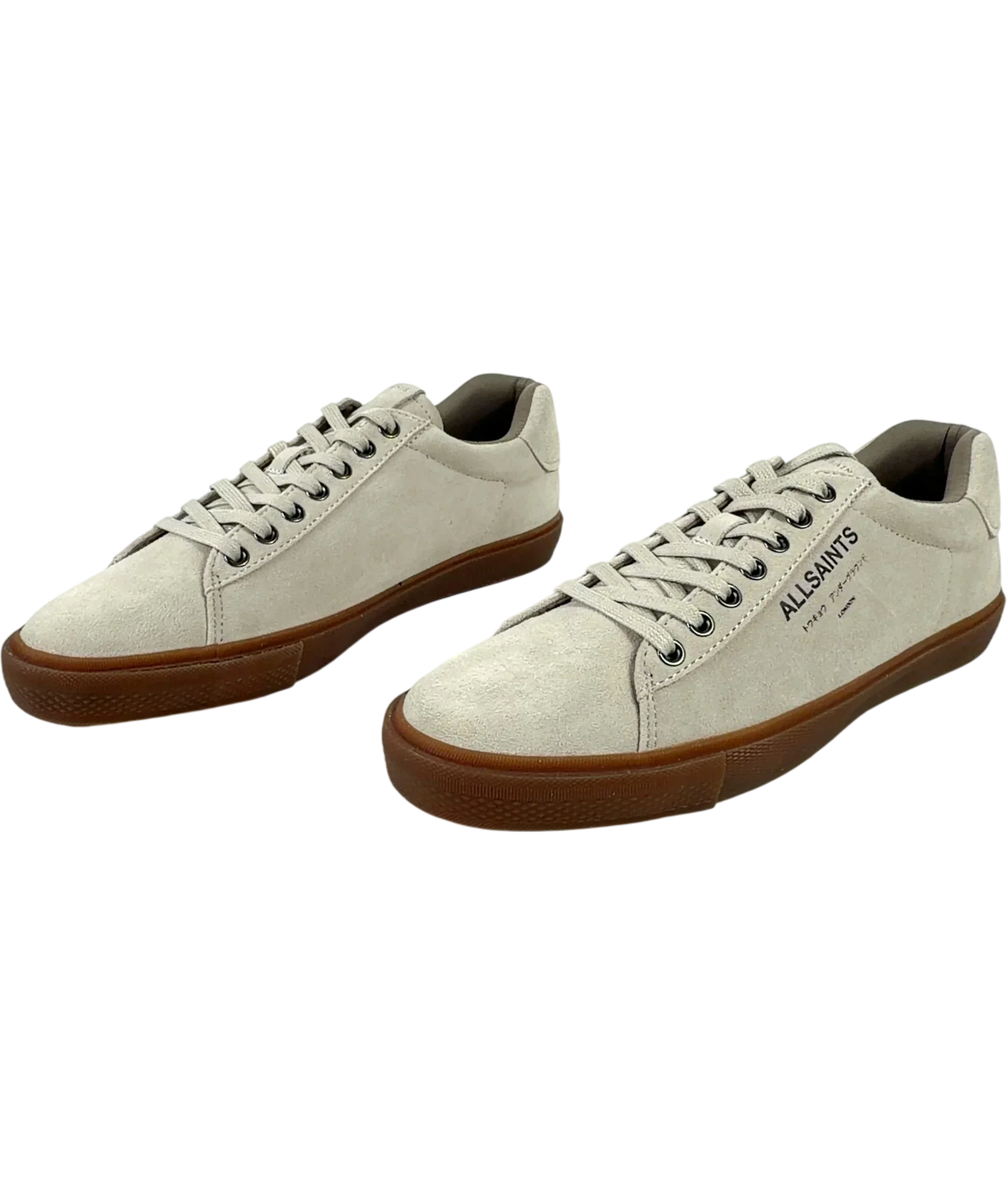 ALLSAINTS off white UNDERGROUND SUEDE LO, size UK 9 EU 43 👞 — label
