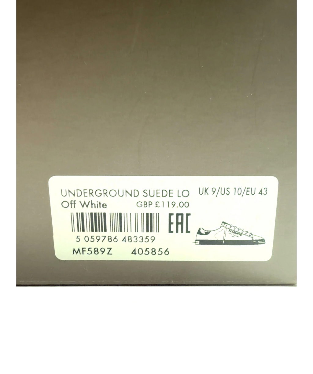 ALLSAINTS off white UNDERGROUND SUEDE LO, size UK 9 EU 43 👞 — fabric detail