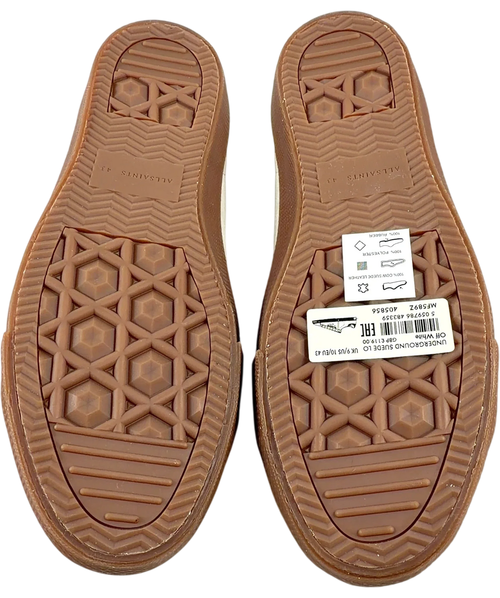 ALLSAINTS off white UNDERGROUND SUEDE LO, size UK 9 EU 43 👞 — view 8