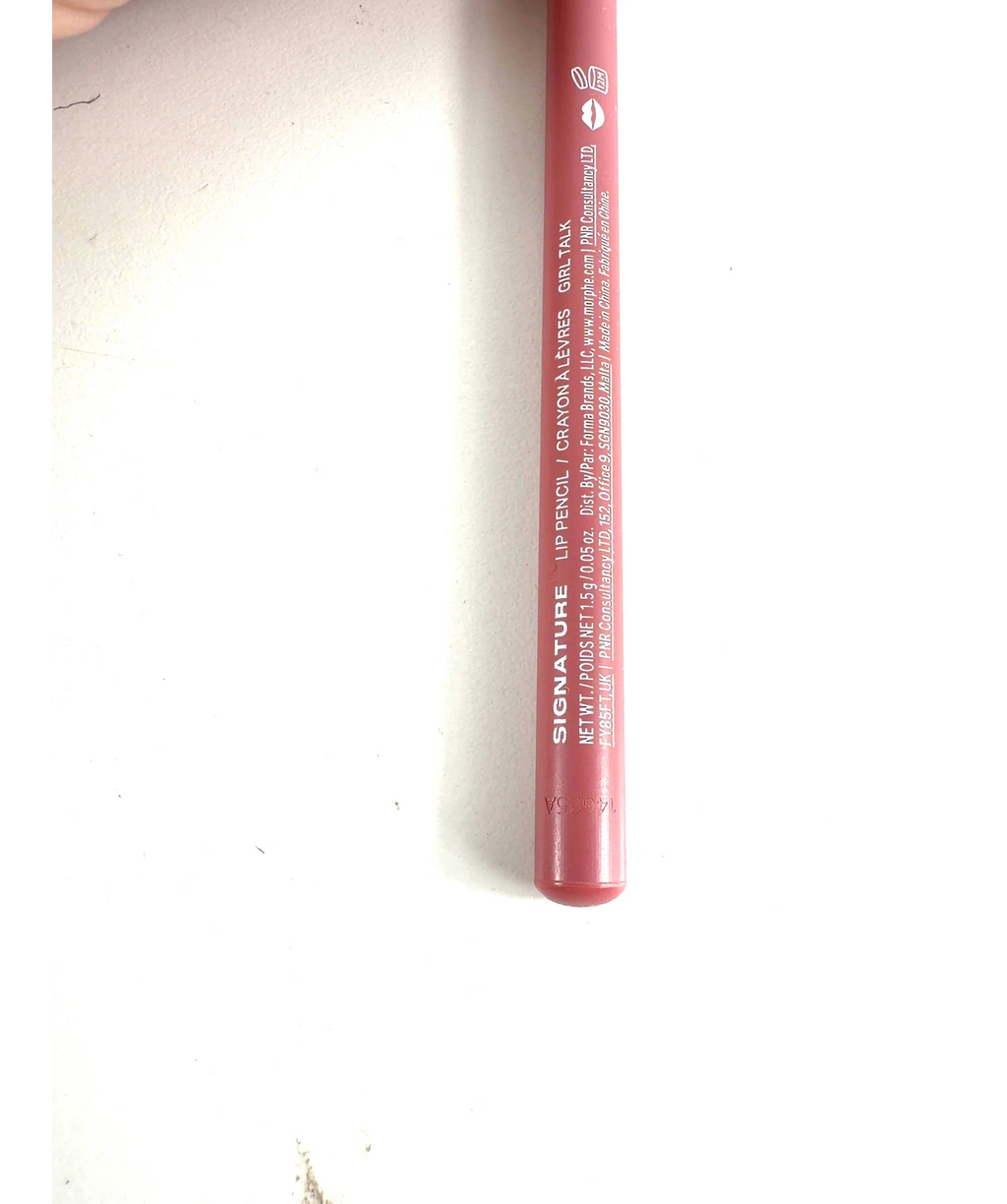 Morphe GIRL TALK Signature Lip Pencil, size 1.5g — care label