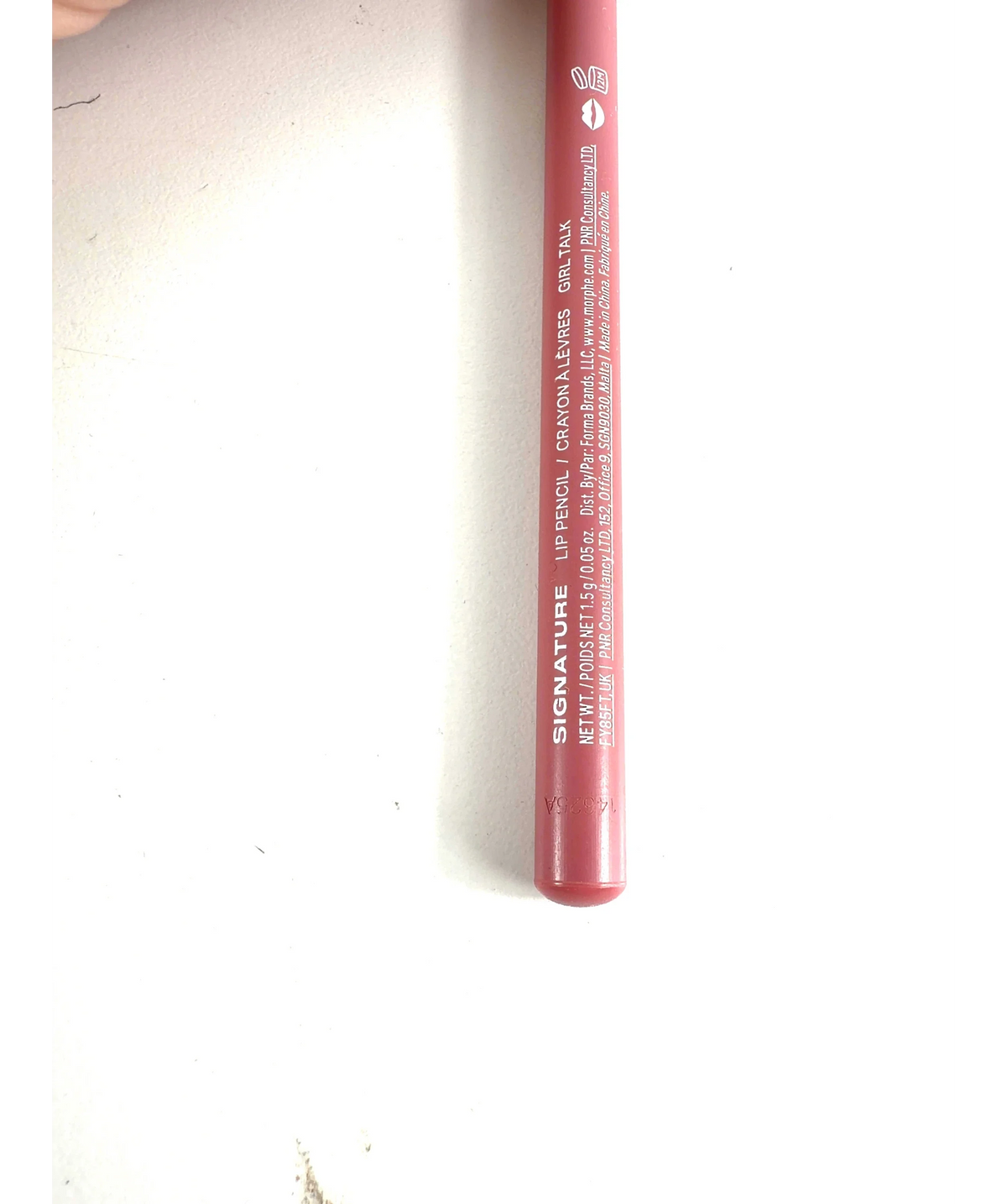 Morphe GIRL TALK Signature Lip Pencil, size 1.5g — care label