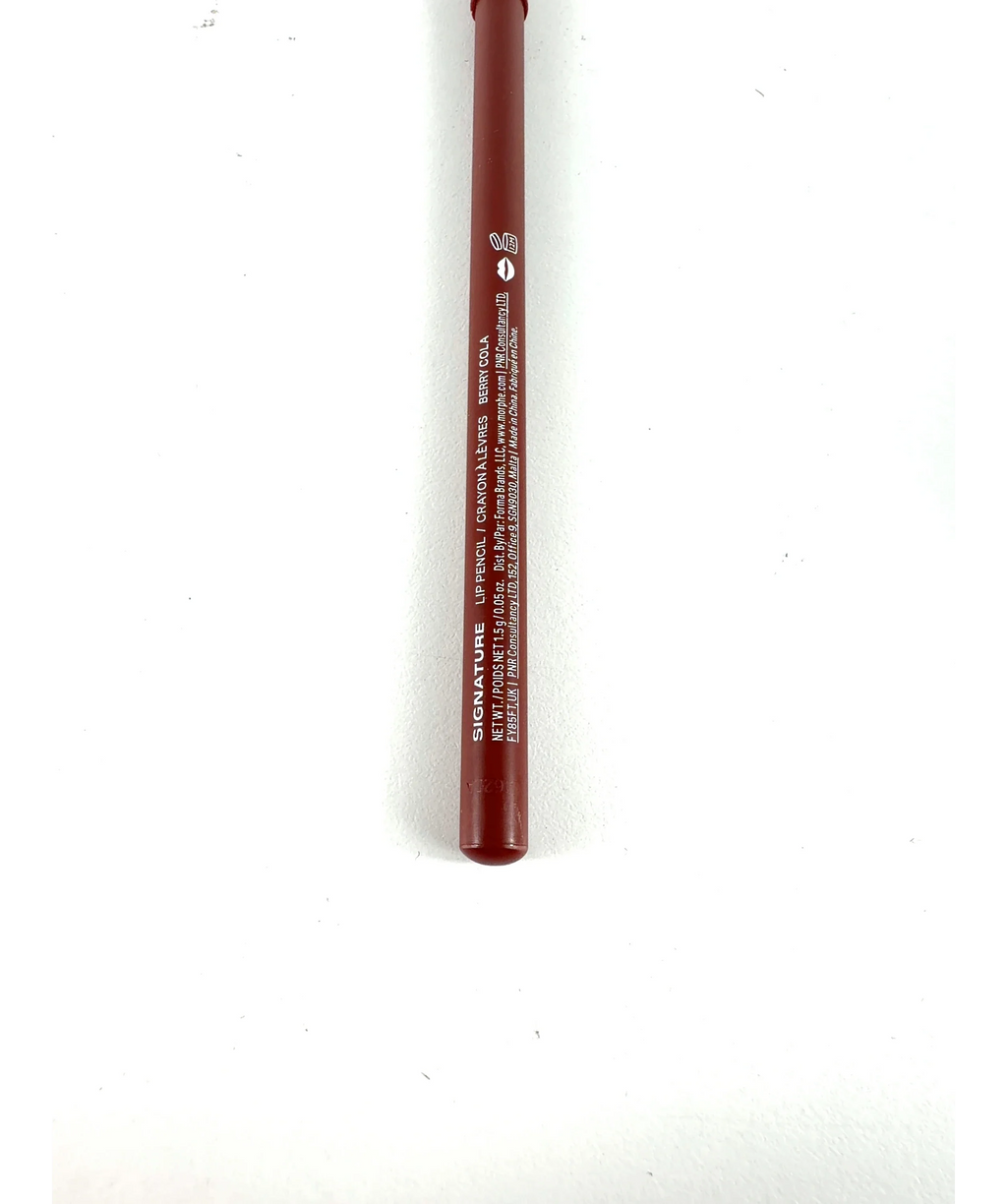 Morphe BERRY COLA Signature Lip Pencil, size 1.5g — care label