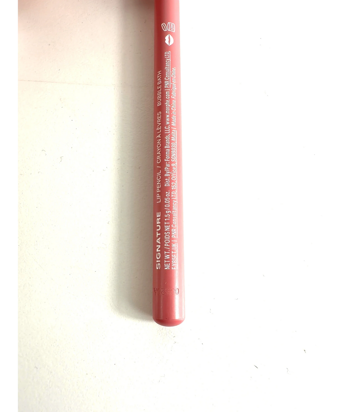 Morphe BUBBLE BATH Signature Lip Pencil, size 1.5g — care label