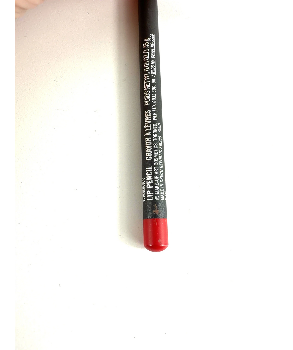 MAC CHERRY Lip Pencil, size 1.45g — care label