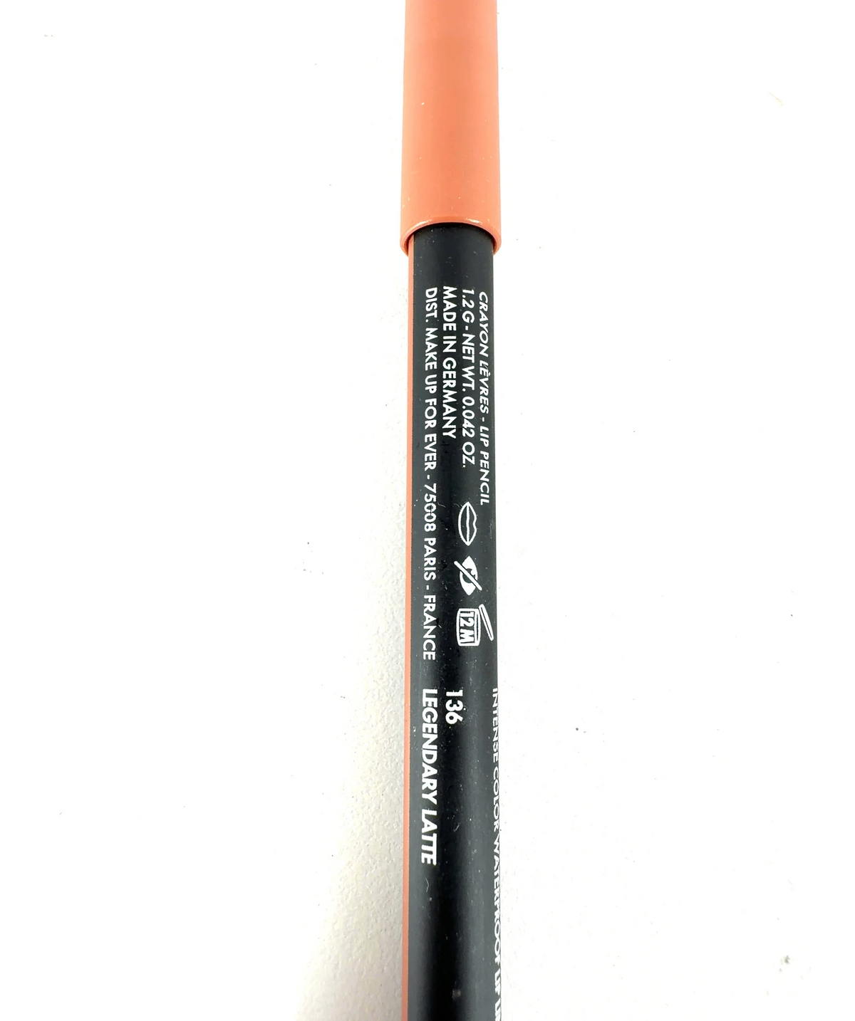 makeup forever 136 LEGENDARY LATTE Artist Color Pencil Extreme, size 1.2g — care label
