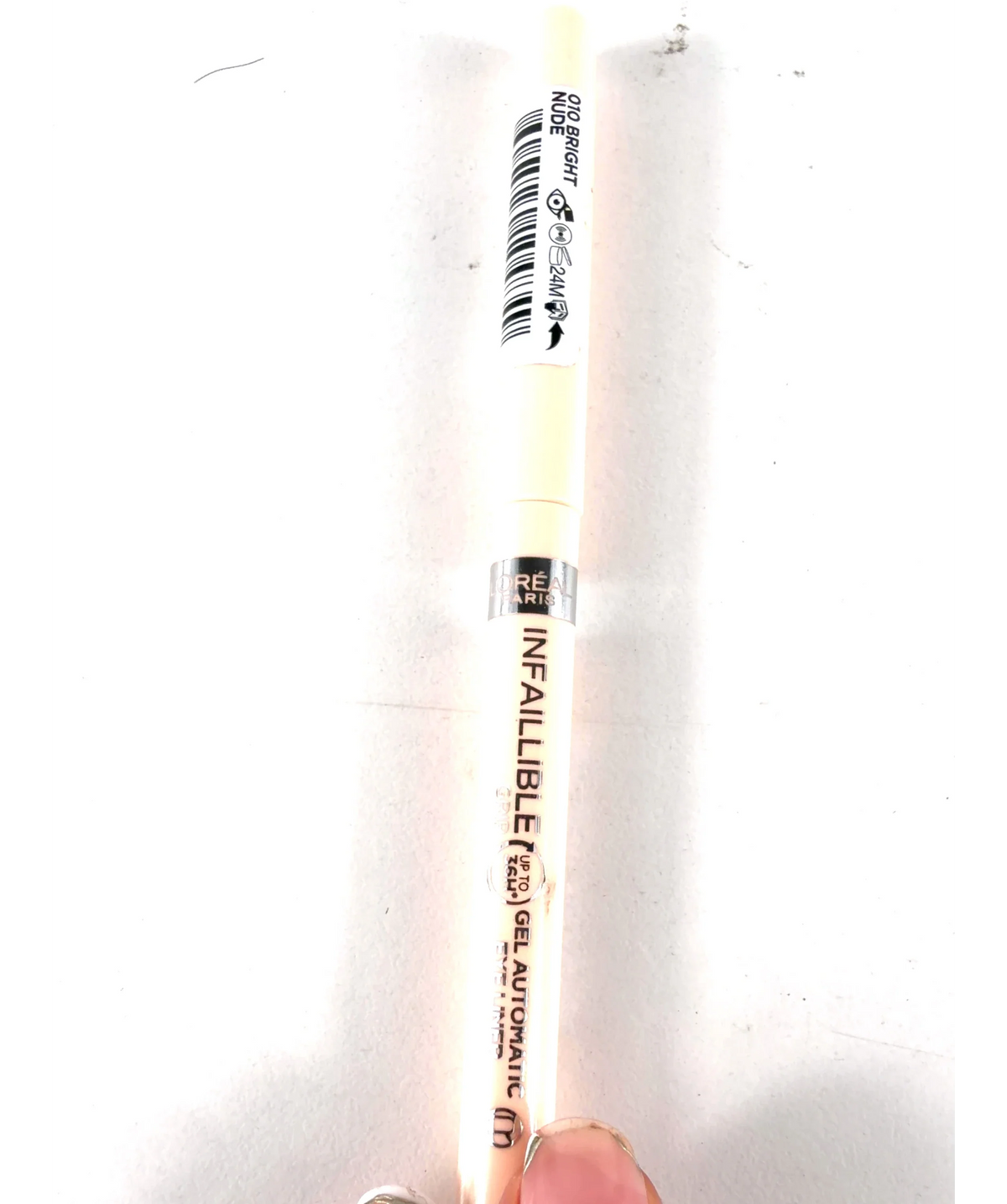 L'Oreal 010 Bright Nude INFAILLIBLE GRIP 36H GEL AUTOMATIC, size 1 — label