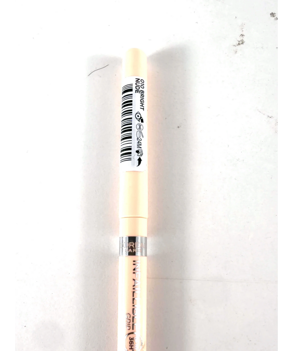 L'Oreal 010 Bright Nude INFAILLIBLE GRIP 36H GEL AUTOMATIC, size 1 — care label