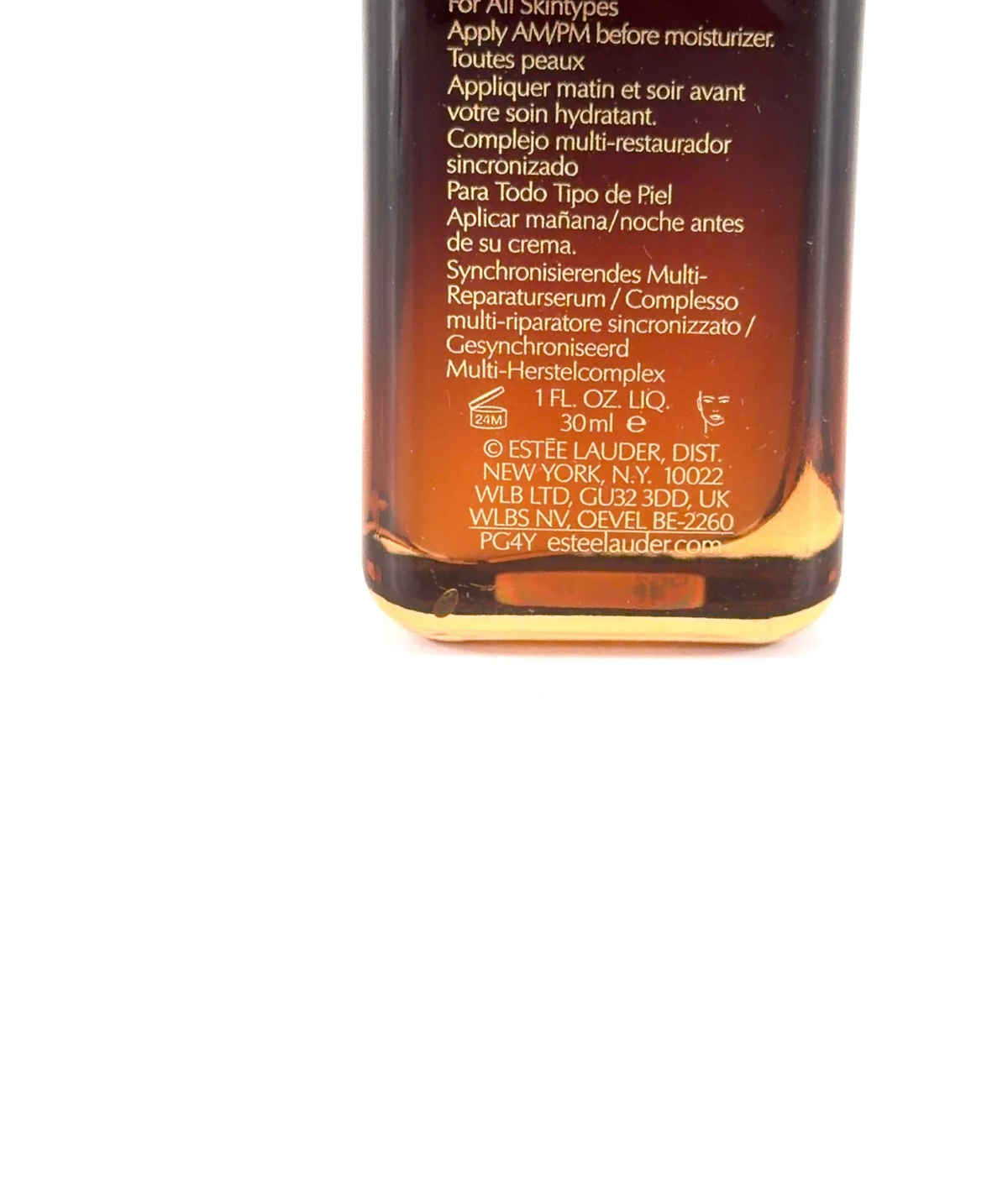Estee Lauder Advanced Night Repair Synchronized Multi-Recovery Complex, size 30ml — care label