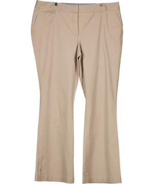 Boden Beige Flared Cotton Trouser UK 18