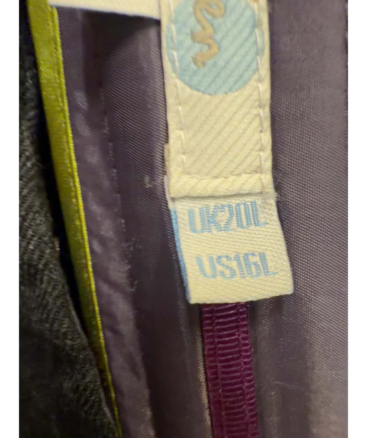 Boden Grey Colour, size UK 20 — care label