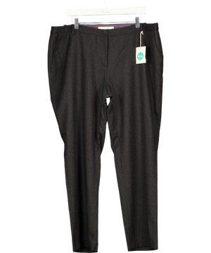 Boden Black Tailored Wool Trousers UK 20
