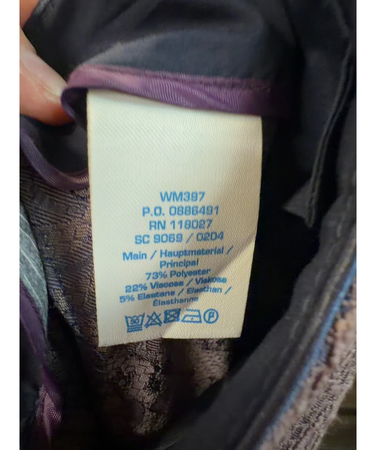 Boden Purple Colour, size UK 8 — label