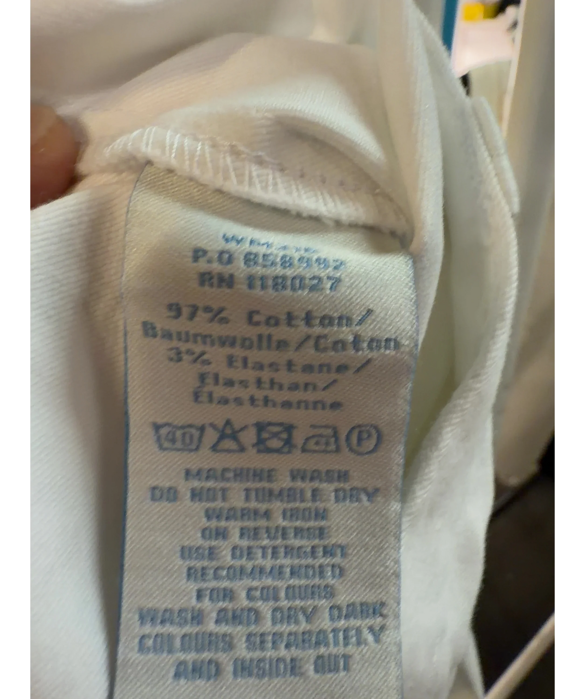 Boden White Colour, size UK 6 — label