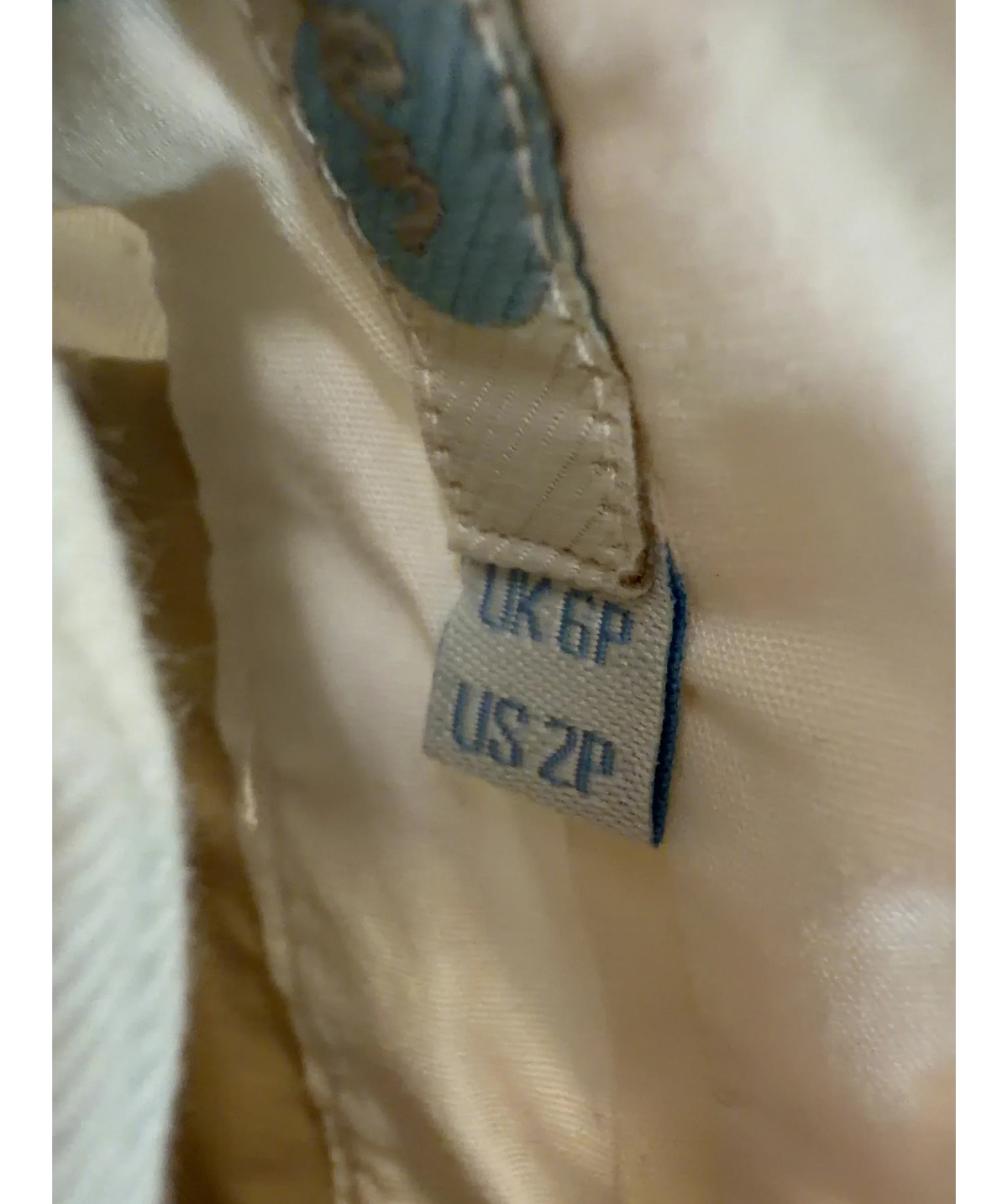 Boden White Colour, size UK 6 — care label