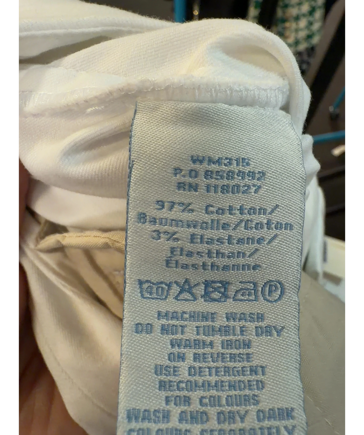 Boden White Colour, size UK 6 — label