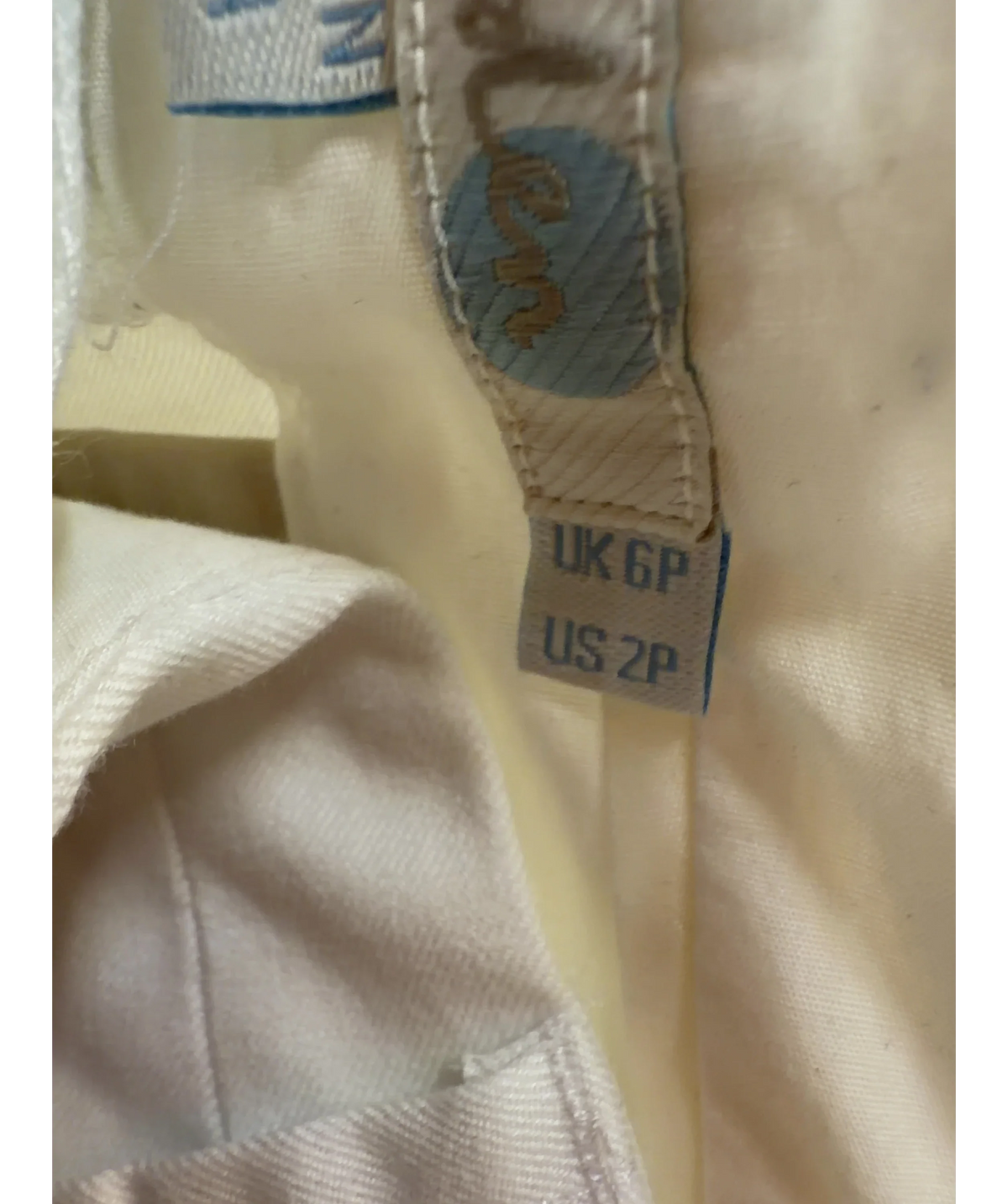 Boden White Colour, size UK 6 — care label